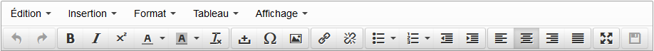 Interface TinyMCE